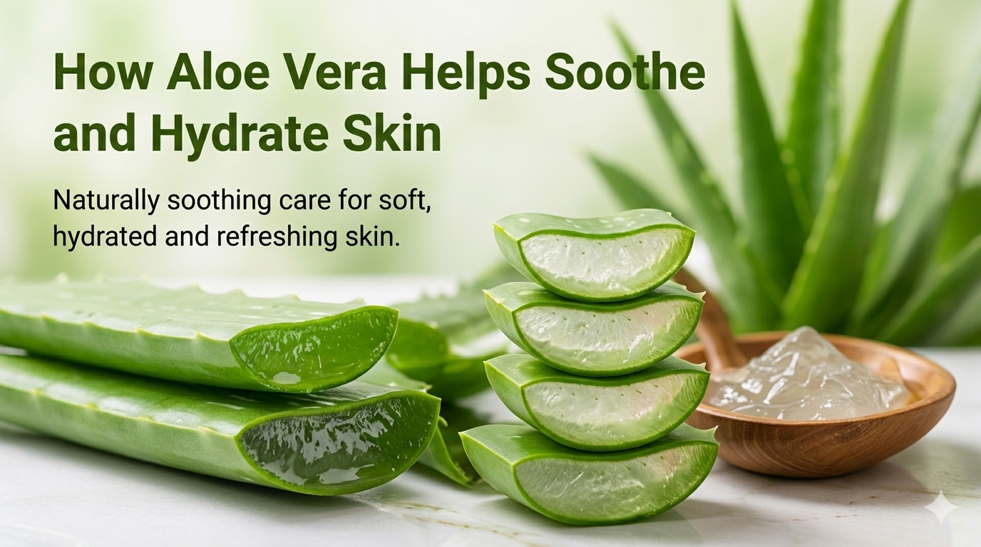 How Aloe Vera Helps Soothe and Hydrate Skin