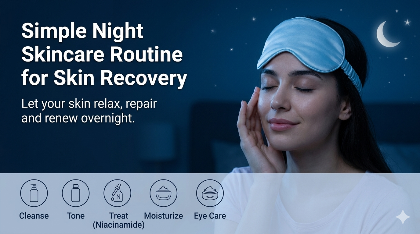 Simple Night Skincare Routine for Skin Recovery