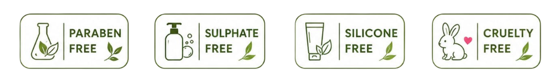 Chemical free skincare features